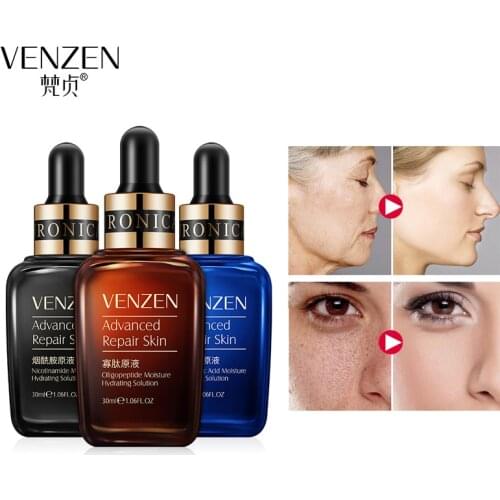 VENZEN Niacinamide Stock Solution Hyaluronic Acid Essence Face Care Shrink Pores Moisturizing Anti-Aging Skin Care