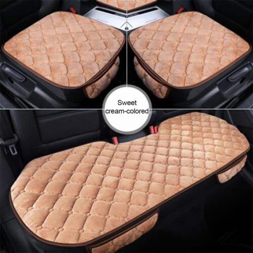 Car Seat Cover Four Seasons Front Rear Linen Fabric Cushion Breathable Protector Mat Pad Auto accessories Universal Size 4 color