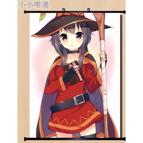 Japanese Anime KonoSuba: Gods Blessing on this Wonderful World! Megumin Decor Wall Scroll Poster Decorative Pictures