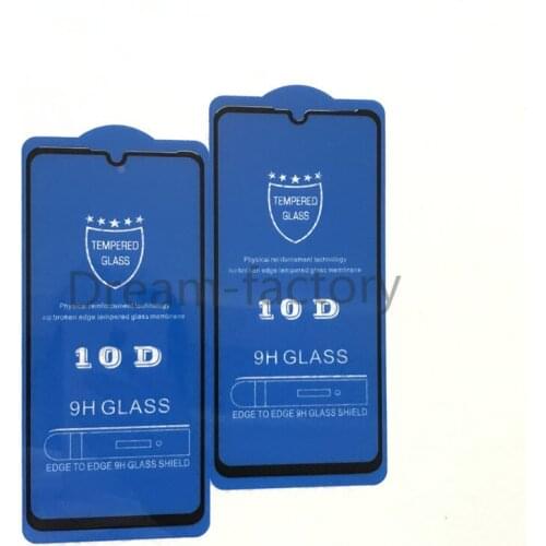 1000PCS 10D Full Glue Full Cover Tempered glass Screen Protector for Huawei Honor Play 7c 7x 7s 7a 8 Lite 8x 8s 8a 9