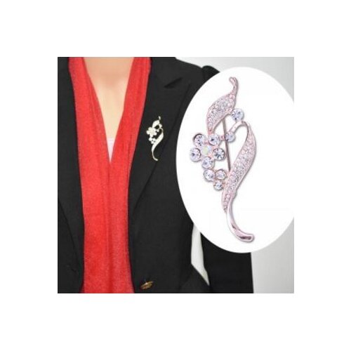 New chic super color retaining leaf brooch hot jewelry ladies spring and autumn shawl buckle