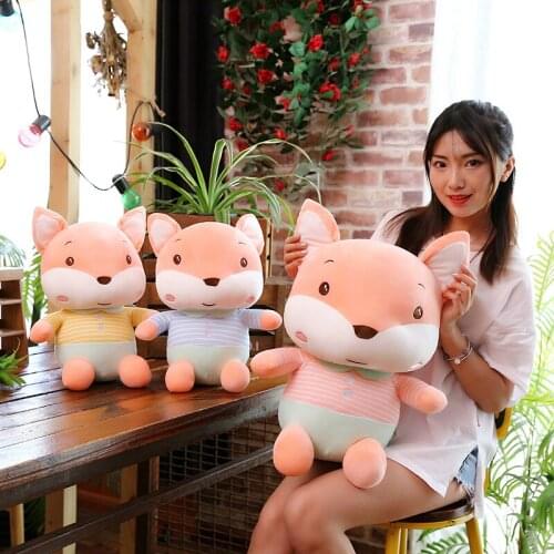 1pcs The Fox Plush Dolls Kawaii Fox Plush for Kids Stuffed Animals Plush Education Toys for Babys Christmas Gifts