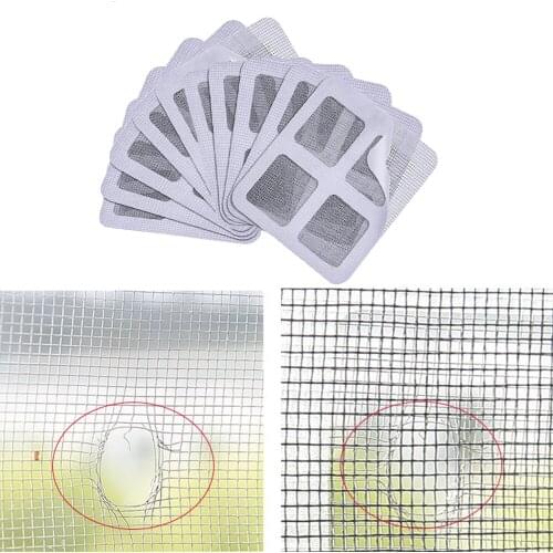3/5/10pc Fix Net Window Home Adhesive Antis Mosquito Fly Bug Insect Repair Screen Wall Patch Stickers Mesh Window Screen