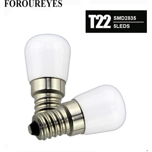 4pcs E14 Refrigerator LED lighting SMD2835 5LEDS bulb AC220V Bright indoor lamp for Fridge Freezer Crystal chandeliers Lighting