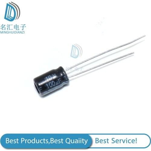 20PCS 10v100UF volume 5x11mm Aluminum electrolytic capacitors 10v100UF
