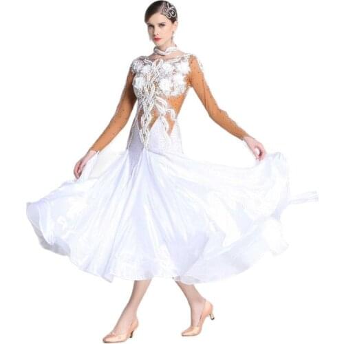 B-18422 Tailor made ballroom dance dresses competition modern dance dress for adult