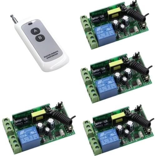 AC 85-250V RF Wireless Remote Control Switch Radio Control Switch 110V 220V 1CH Relay Receiver Transmitter Smart Home