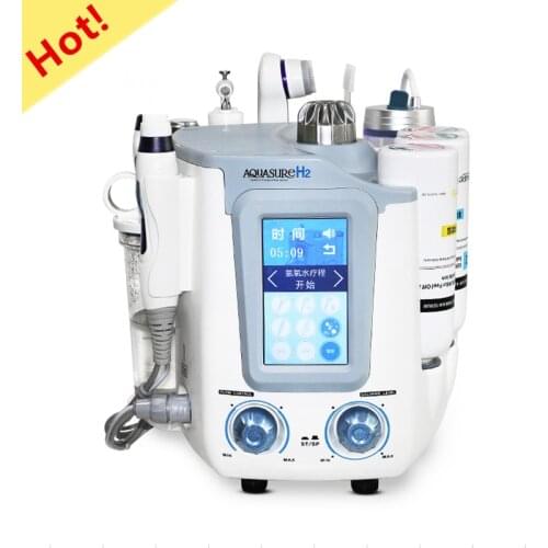 CE Korea 6 In 1 Hydrafacial Aquasure H2 BIO Ultrasonic RF Microderm Peeling Water Oxygen Facial Beauty Machine Skin Tightening