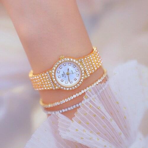 Women luxury Watches Ladies Fashion Full diamond Bracelet Wrist Watches Dress Watch Clock BS Brand Relogio Feminino Montre Femme