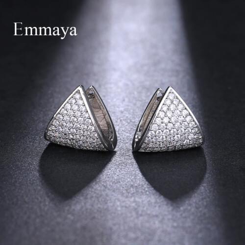 Emmaya Brand Unique Fashion zircon Originality Geometric Jewelry Earrings For Woman Charm Wedding Party Gift