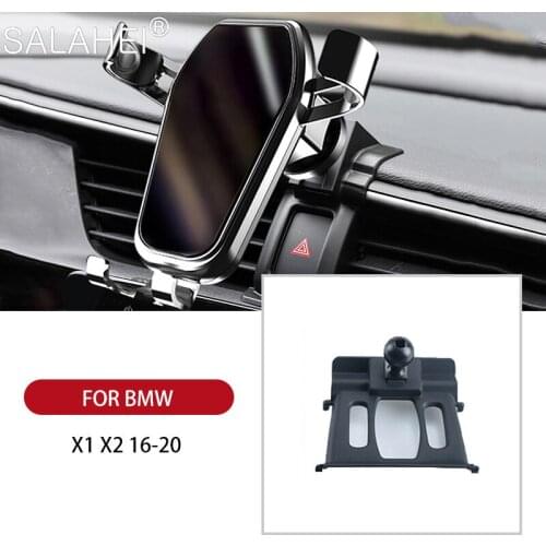 GPS Gravity Car Styling Accessories Car Phone Holder Air Vent Mount Mobile Phone Stand Holder For BMW X1 F48 / X2 F39 2018 2019