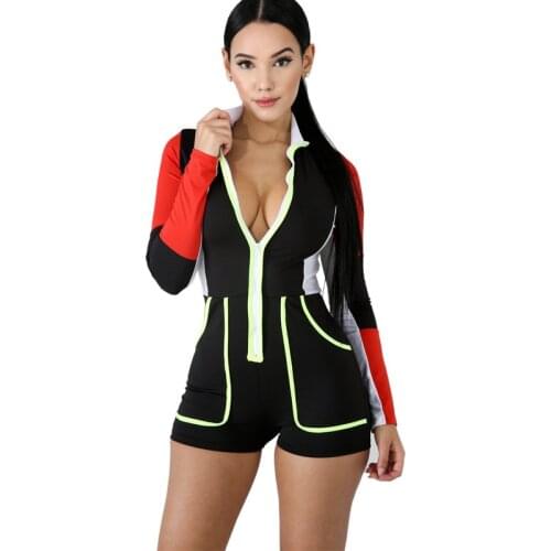 Jumpsuits For Women 2019 Long Sleeve Bodysuit Plus Size Rompers Womens Jumpsuit Sexy Bodysuit Elegant Jumpsuit Short Streetwear