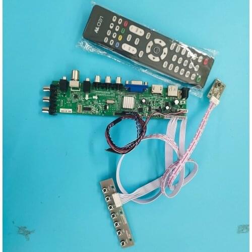 Kit For LP156WH3-TLA3/LP156WH3-TLB1 VGA LED HDMI digital WLED 40pin TV LVDS USB AV Signal controller board DVB-T remote 1366X768