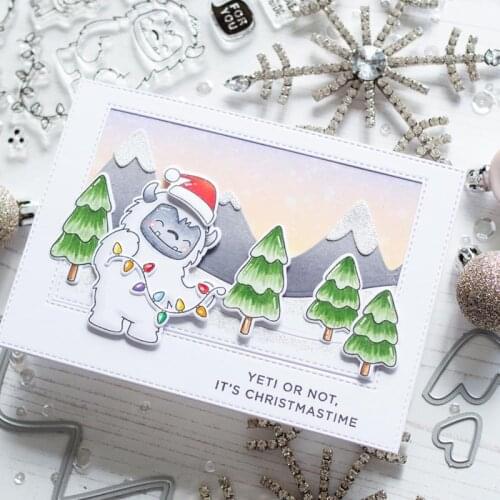 Rolling Snow Mountain Metal Cutting Dies DIY Scrapbooking Album Paper Cards Craft Decor Embossing Mountain Die Cut