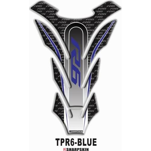 Motorcycle 3D fuel tank pad sticker protective decorative decal For YAMAHA R6 Tank Pad Stickers