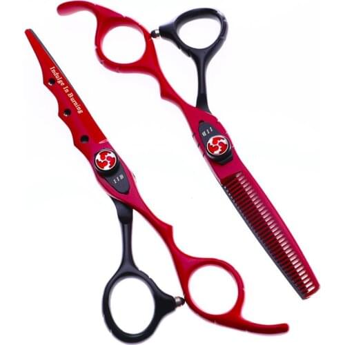 6 Inches Professional Hairdressing Scissors Set Beauty Salon Barber Cutting/Thinning Hairdressing Shears Styling Tools