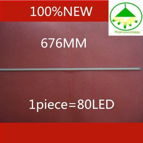 100%NEW 1 piece 55"LED strip LJ64-03479A SLED 2012SGS55 7030L 80 REV 1.0 1piece=80LED 676MM 2012SG555 Free shipping