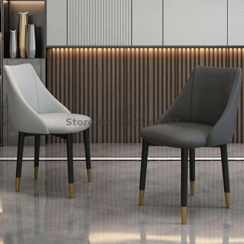 Nordic style dining chair light luxury chair home stool backrest modern minimalist net red desk chair restaurant dining table