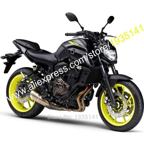 For Yamaha MT-07 2018 2019 2020 MT07 18 19 20 Black Yellow Aftermarket Sportbike Fairing (Injection molding)