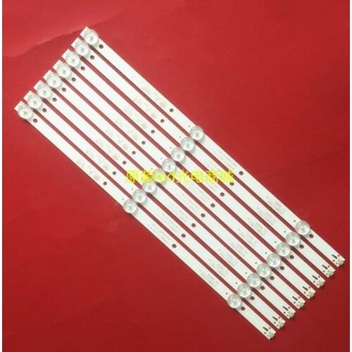 8 unids/lote tira de LED para iluminación trasera para 43PFT4002 43DL4012N K430WDK3 K430WDC1 A1 A3 4708-K43WDC-A3113N11