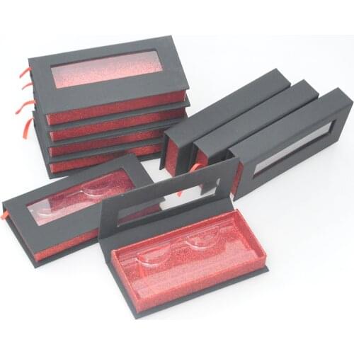 90pcs/pack Wholesale Eyelash Packaging Box Lash Boxes Packaging custom logo Faux Cils 25mm Mink Lashes Package Case Bulk Vendors