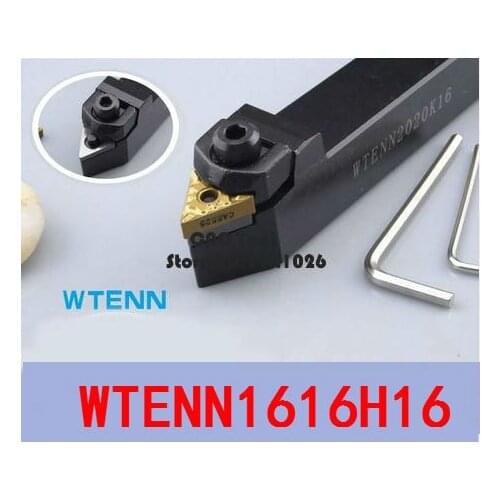 WTENN1616H16 CNC turning tool holder, External turning tools,W type Holder, CNC Lathe cutting tools for TNMG160404/08 Inserts