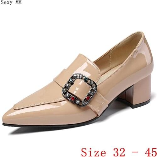 Pumps Women Oxfords Career Shoes High Heels Woman High Heel Shoes Kitten Heels Small Plus Size 32 33 - 40 41 42 43 44 45