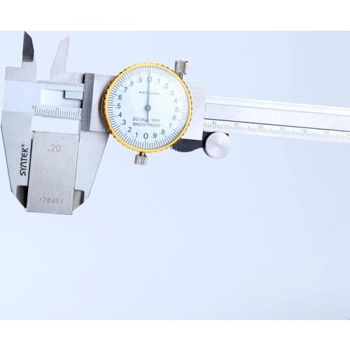 0.01 mm Dial Vernier Caliper Shock-proof 0-150 mm Stainless Steel Dial Calipers 6" Metric Gauge Measuring Tool Vernier Caliper