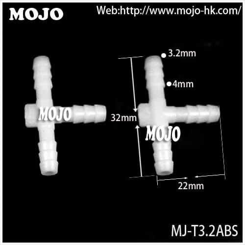 2020 Free shipping!! MJ-T3.2ABS Water fitting connector (100pcs/lots)