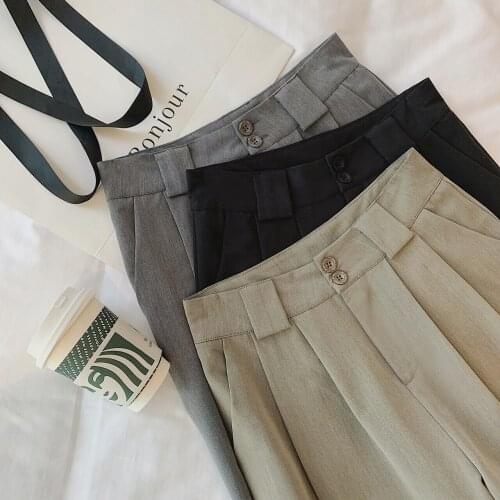 2021 Womens High Waisted Wide Pants Za Woman Y2k Clothes Harajuku Urban Cargo Korean Fashion Capris Sets Suits Office Oversize