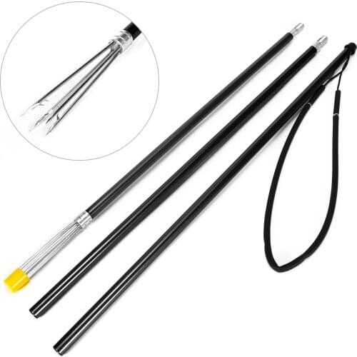 3 Pcs Fishing Harpoon Aluminum Alloy Fishing Gaff Hook Portable Sea Boat Fishing Grip Tackle Fish Gaff Fishing Accessorries