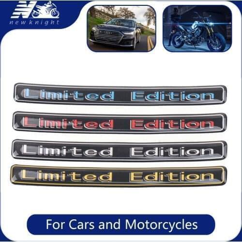 4pcs Car Sticker Chrome Limited Edition Emblem Badge Decal For BMW Audi Honda Opel Lada Toyota Chevrolet Hyundai 3D