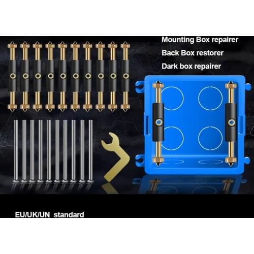 4pcs Adjustable Wall Switch Screw 86/118 Type Socket box Restorer Internal Cassette Repairer Support fixed Rod electrician Tools