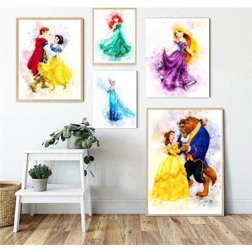 Full Square Diamond Painting Disney Elsa Belle Princess 5D DIY Diamond Embroidery Cross Stitch Kits Christmas Gift Home Decor