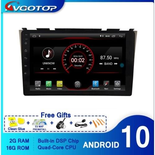 AVGOTOP CAR DVD PLAYER GPS Android 10 FOR HONDA CRV 2006-2011 Multimedia Navigation player