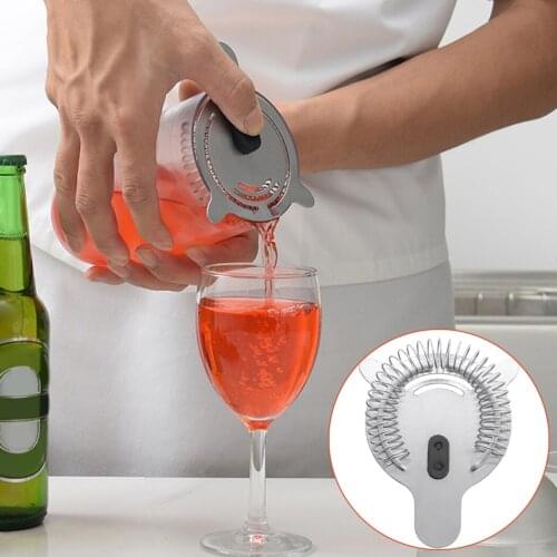 Bar Strainer Professional Sturdy Stainless Steel Cocktail Strainer Cocktail Tool Bartender Supplies Ice Filter Strainer Bar Tool