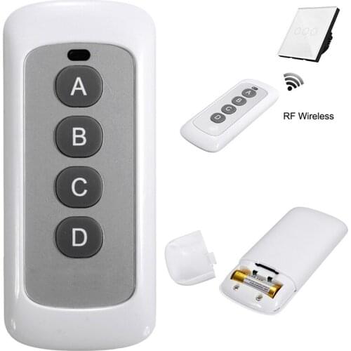 Wireless Remote Control DC 12V Wireless Smart Remote Control 4 Buttons for Wall LED Light Switch Remote Control Dropshipping