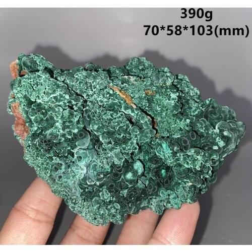 BIG! 390g Natural beautiful velvet aperture malachite mineral specimen crystal Stones and crystals Healing crystal Free shipping
