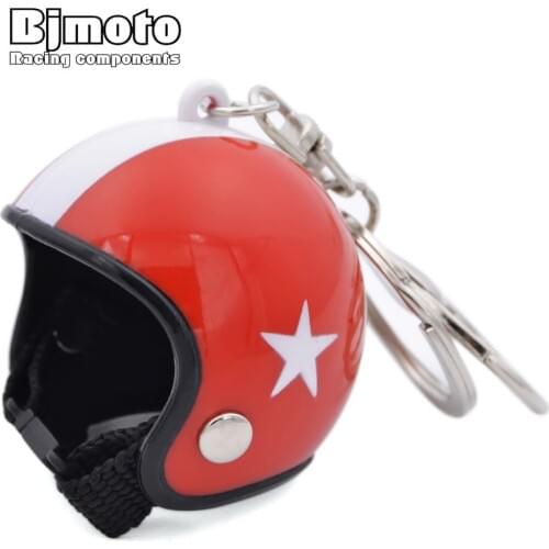 Moto Fancy key chain Mini Sport Motorcycle Helmet Pendant Keychain for motorbike