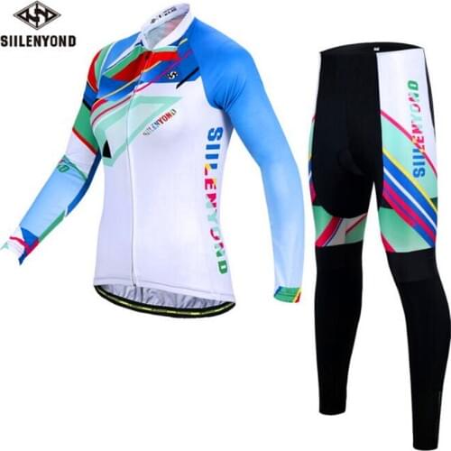 Quick dry Cycling Two Piece Set Mountain Bike Camping Sport Wear Full Sleeve And Long Pant Breathable Clothing Cycling Sets