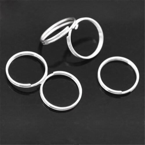 DoreenBeads 300 PCs Silver color Double Loops Open Jump Rings 12mm Dia. Findings (B04159), yiwu