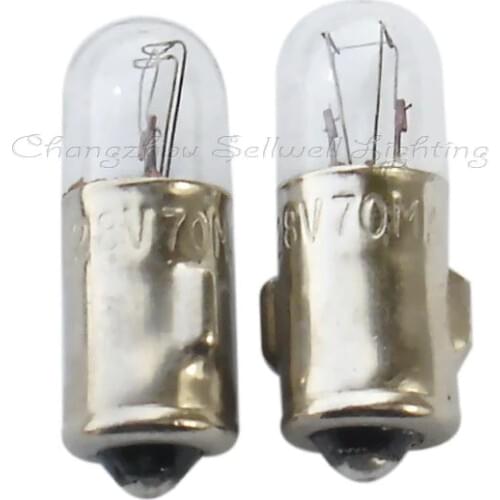 Hot Sale! Ba7s 7x20 28v 70ma Miniature Lamp Bulb Light A107