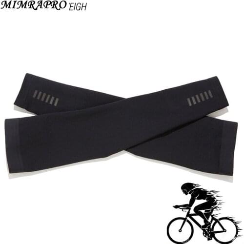 MIMRAPRO Arm Warmers black Lycra Breathable UV Protection Cycling Fitness Basketball Elbow Pad Sport Cycling Outdoor Arm Warmer