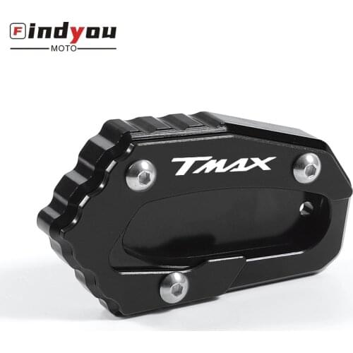 Lastest Motorcycle Side Stand Enlarger Kickstand Enlarge Plate for Yamaha TMAX 530 500 2008-2017 560 TMAX530 TMAX560 2019 2020