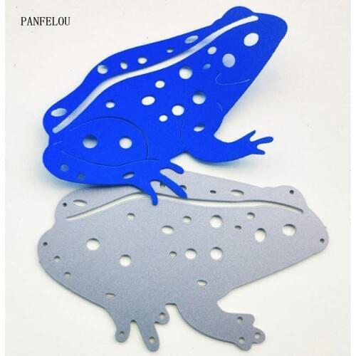PANFELOU The spots frog paper die cutting dies metal craft Scrapbooking/DIY Easter wedding Embossing mould cards