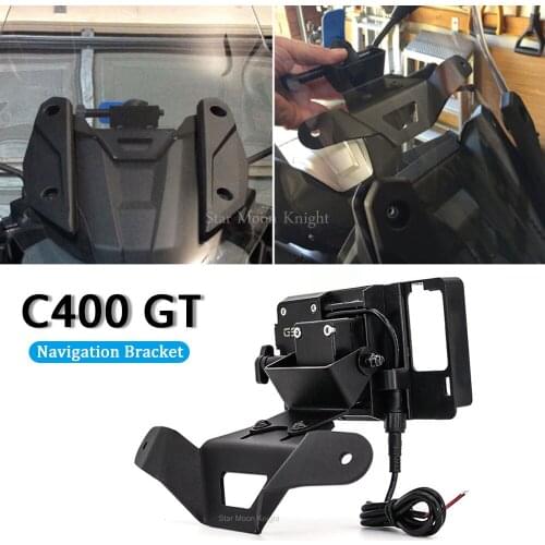 For BMW C400GT C 400 GT C400 GT Motorcycle front windshield GPS Phone Stand Navigation Bracket Supporter Holder