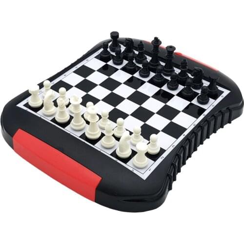 Hot Top Quality Portable Magnetic Drawer Style ABS Plastic Chess Set Storable With Pieces Children Entertainment Gift Board Game