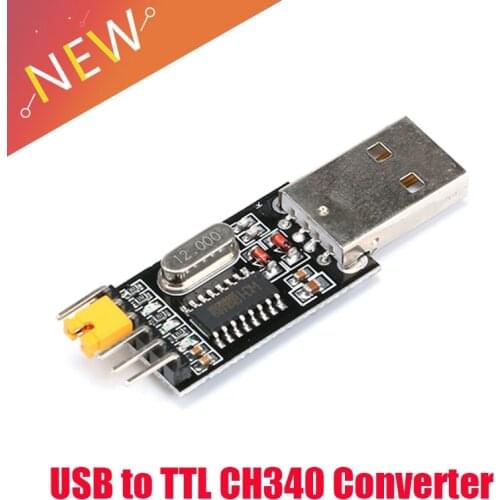 USB to TTL Converter UART Module CH340G CH340 3.3V 5V Switch STC Microcontroller Download Cable Brush Board