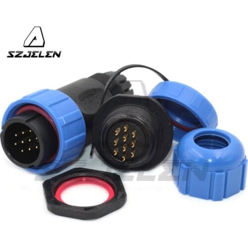SP21 10 pin Waterproof cable wire connectors IP68 male female wire connector automotive electrical wire connectors plug socket