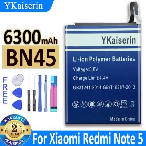YKaiserin Xiaomi Redmi Note 5 Batteries